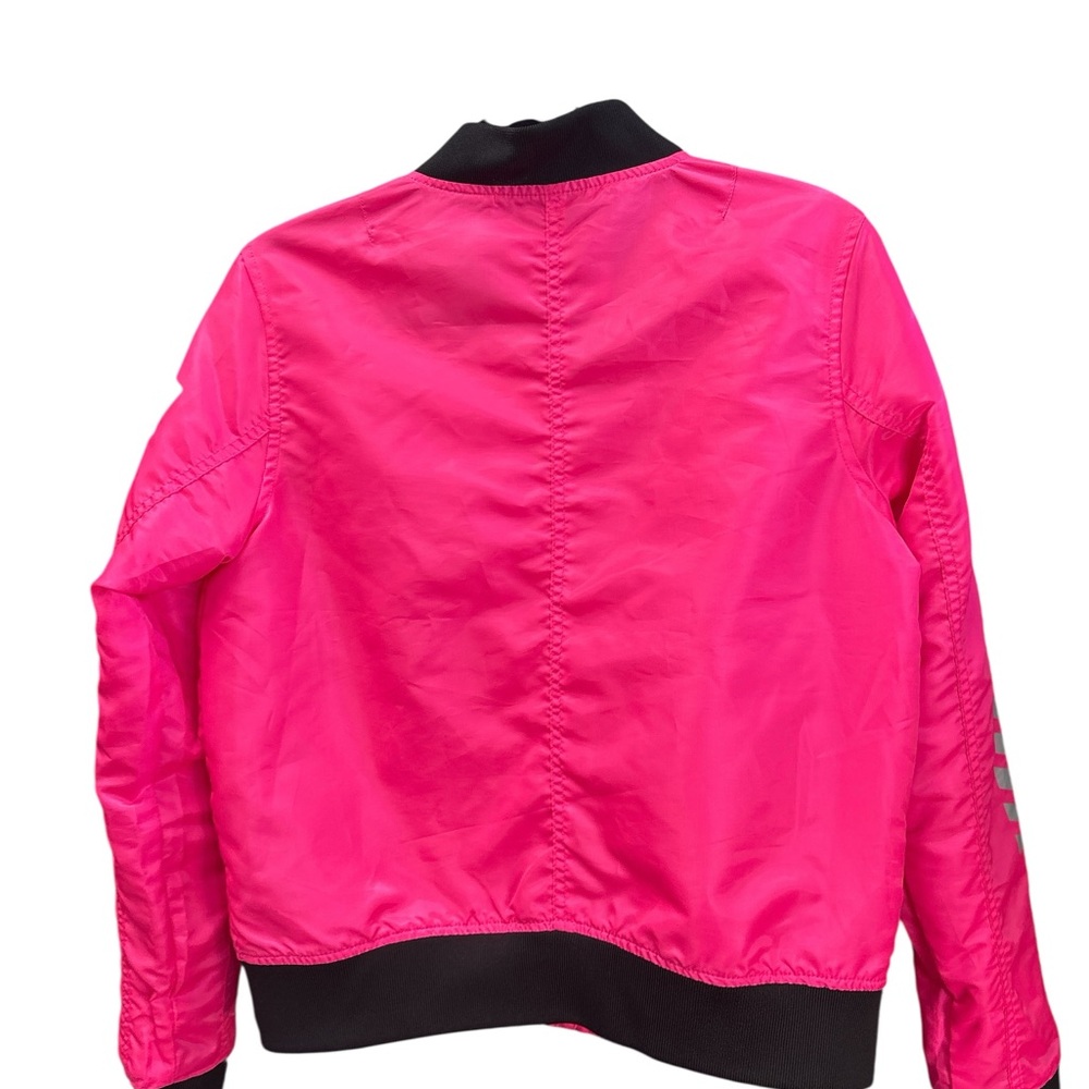South Pole NASA Hot Pink Bomber Jacket Space Patch Festival Grunge Jr M - Picture 6 of 8